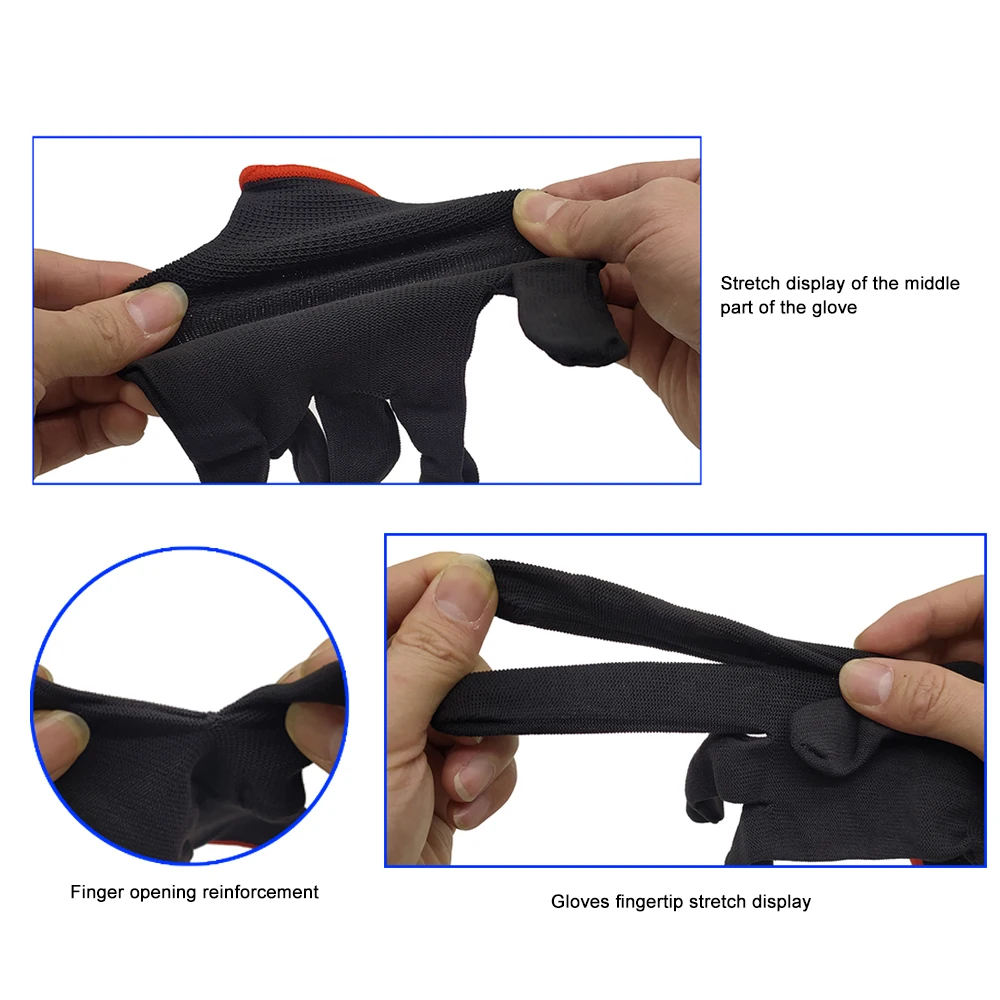 20 Pairs Vinyl Anti-static Window Tint Car Wrap Gloves Tinting Work Gloves Nylon Carbon Fiber Car Stickers Film Install Tool D08 3