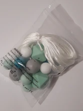 Juego de cuentas de silicona para dentición de roedores, sin BPA, Fox Rabbit, accesorios para manualidades, Clips de cadena de chupete, collar para niños, 1 Set