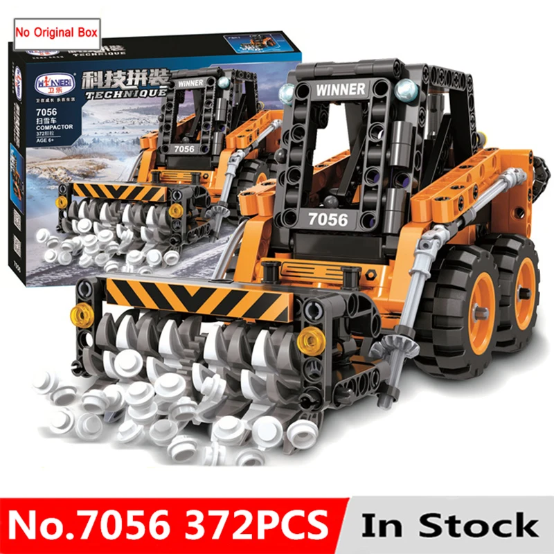 

Technic Blocks Series 5 Types Road Roller Snowplow Mining Truck Crane Forklift Building blocks Bricks Toys For Children Kid Gift