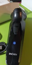 Enchen-Afeitadora eléctrica 3D para hombre, maquinilla de afeitar recargable USB tipo C, 3 cuchillas, cortadora de barba portátil