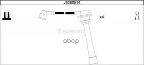 Провода В/В Hyundai Sonata Ef/Matrix/Tucson/Kia Cerato Nipparts J5380514 Nipparts арт. J5380514