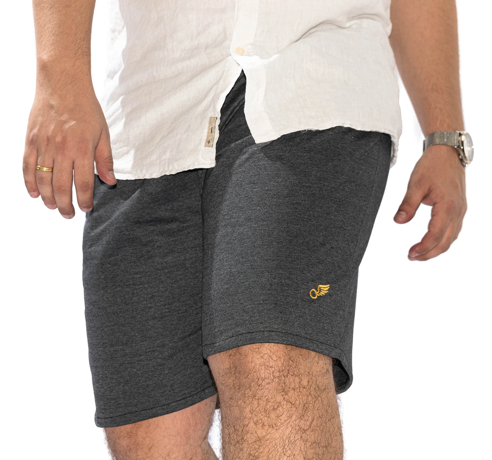 Kit 2 Shorts de Moletom Bermuda Top Barato Academia Treino Masculino 3 pockets with Elastico and Cordão Praia Surf Adulto atacado