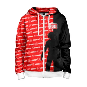 

Children's sweatshirt 3D with zipper PUBG
