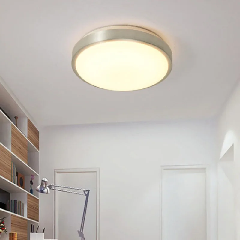 Современная Минималистичная круглая Светодиодная потолочная лампа Светильники