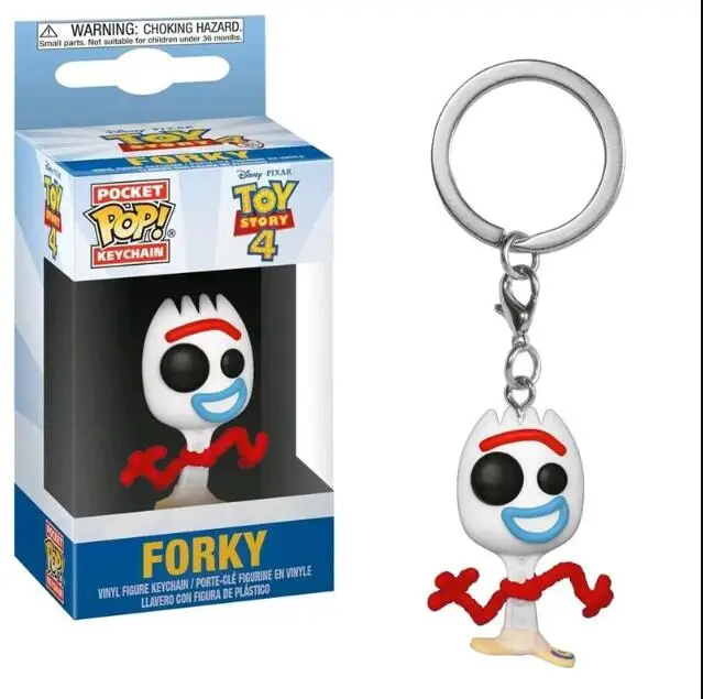 Funko Pop Карманный Брелок для ключей Pop Marvel Мстители Капитан Америка Железный человек Человек-паук фигурка странные вещи Дэдпул - Color: Forky