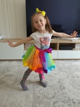 Falda para niña de tutú, ropa de 12 a 8 años, minifalda de tul colorida para niña, para fiesta, baile, arcoíris, ropa para niño 2020