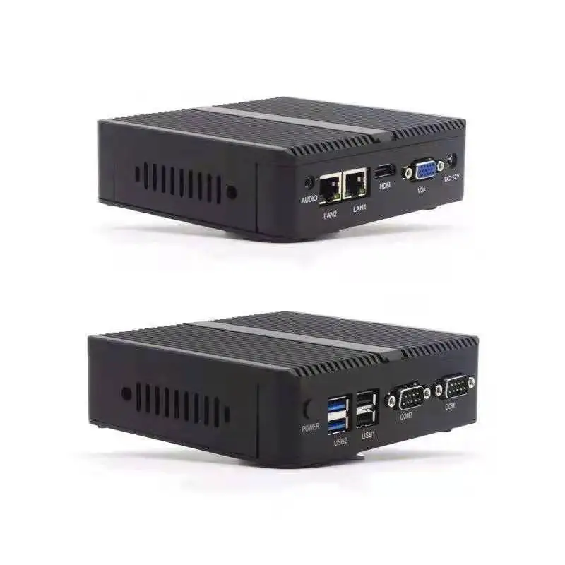US $139.65 Intel Mini PC N2830 4G Ram 64G SSD Wifi Win 10 System Industrial Computer