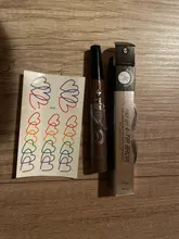 Lápiz de cejas líquido de 4 puntos, 5 colores, marrón oscuro, Microblading, lápiz de cejas resistente al agua, lápiz de tatuaje de cejas, cosmético