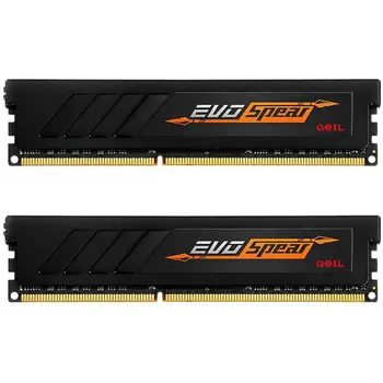 

Evo Spear Memory 8 GB (2x4 GB) DDR4 2400 Mhz CL16 black color