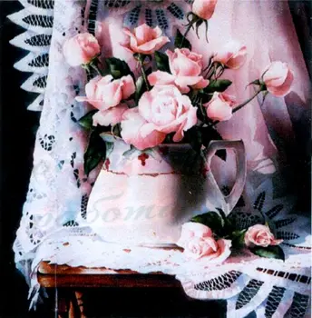 

8160 picture with rhinestones 'Roses in кувшине', 100*103 cm