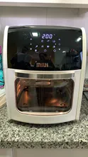 MIUI - Asador de Pollo Eléctrico 5 en 1, Horno de 360º MI-CYCLONE de 10L/12.7QT, Deshidratador Asador LED de gran capacidad, Freidora grande para uso doméstico