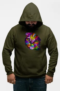 

Angemiel Wear Kitty Green Men 'S Hooded Sweatshirt