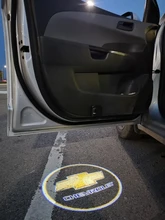 2 uds LED COCHE Luz de bienvenida para puerta proyector Logo de luz láser para Chevrolet Cruze CAPTIVA trax Malibú Blazer atravesar Equinox Aveo
