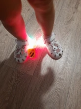 Clibee-Sandalias de gelatina para niñas pequeñas, zapatos ortopédicos clásicos de moda para niños y niñas, zapatos de cuero con luz LED