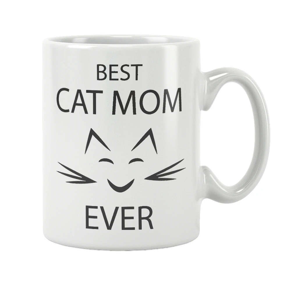 

Кружка Best Cat Mom Ever, кофейная чашка на день матери, белая керамическая Бесплатная доставка, уникальные идеи для подарка