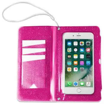 

Flip case waterproof Smartphone 6.2 ''color SplashWallet RosaCELLY10.73