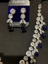 Jewelry-Sets Necklace Earrings Party-Dress Drop-Bridal Wedding Cwwzircons Luxury Dangle