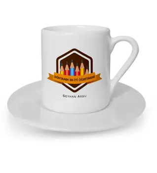 

Personalized World Best Öğretmeni Turkish coffee Cup-21