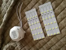 Octopus Light Ceiling-Lamp LED Energy-Saving Warm White Cold 5730SMD 220V 24W 16W 12W