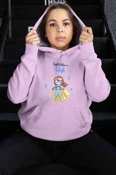 

Angemiel Wear Super Girl Pink Women 'S Hooded Sweatshirt