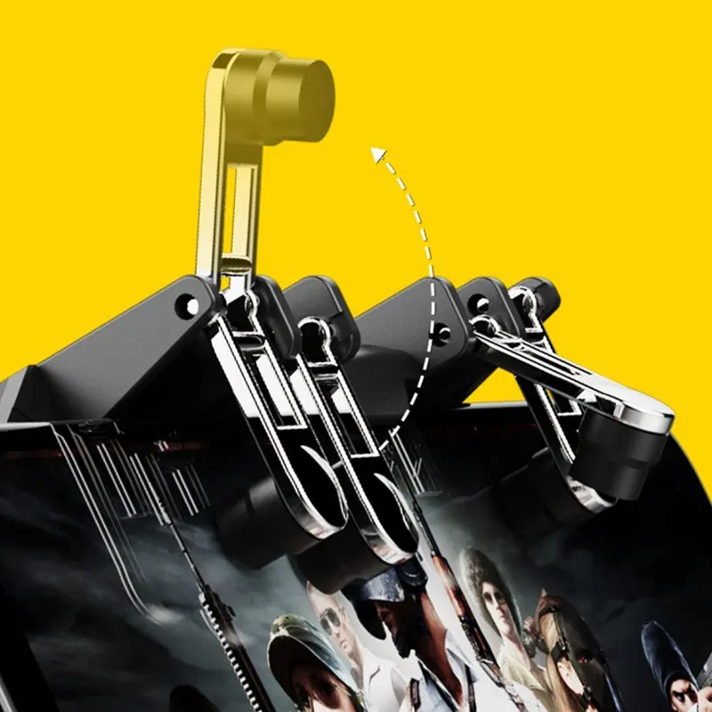 Игровой контроллер AK66 геймпад металлический Универсальный джойстик для видеоигр смартфон стэндер мобильный телефон кнопка пожарного ключа 6 пальцев