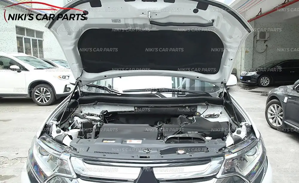 Стойки амортизатора капота для Mitsubishi Outlander 2013- нержавеющая сталь 1 комплект / 2 шт. литье украшение автомобиля Стайлинг внешний