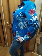 Blouse Shirt Work-Wear Turn-Down-Collar Casual Tops Long-Sleeve Chiffon Elegant Plus-Size