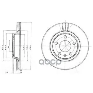 Диск Тормозной Передний Audi A4(B5), Vw Passat(3b) 280мм Bg3198 Delphi арт. BG3198