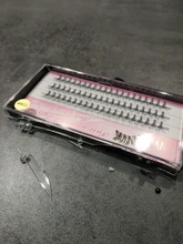 Pestañas de racimo de 60 clústeres/caja, pestañas de extensión de pestañas individuales gruesas bunches maquillaje profesional pestañas postizas