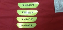 4 unids/set Puerta de coche pegatinas Universal de la seguridad advertencia Mark abierto de cinta reflectante de Exterior de la bici de la motocicleta pegatina para casco