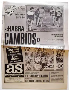 

Daily AS. N ° 4536. 29 June 1982. Special España-82