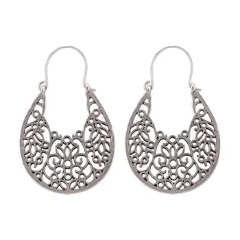 

Earrings jewelery pattern (Lock-hook, jewelery alloy, silver) 54447