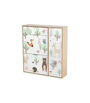 

Shoe cabinet 3 tramps and a drawer 100 cm high.