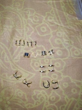 12pc de acero inoxidable Clip oreja manguito aretes falso cartílago pendientes lote Clip no perforante en pendientes para las mujeres