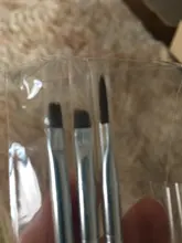 Pincel de Gel UV para manicura profesional, herramienta de fototerapia de acrílico transparente para arte de uñas, pintura y dibujo, 3 uds.