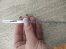 Pincel de Arte de uñas de cristal, herramienta de salón de manicura, esculpido de puntas, acrílico, UV, Gel Builder, pintura, punteado, 1 ud.