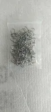 50 unids/bolsa de acero inoxidable rápido Clip cerradura Snap giratorio de anillos de seguridad fotos herramientas de pesca conector pesca gancho removedor giratorio