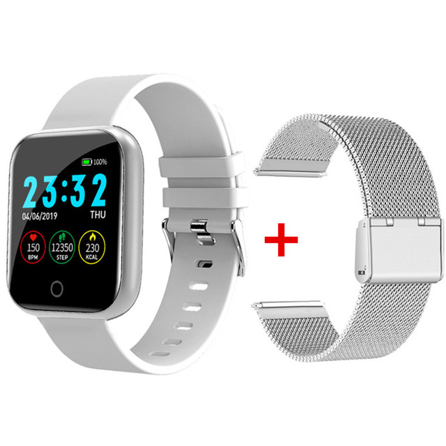 Watch for Women Men Fitness Tracker Square Smartwatch Electronics Sport Wrist Watch For Android IOS Reloj Inteligente
