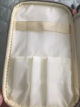 FUDEAM-Bolsa de cosméticos portátil de cuero para mujer, almacenamiento de artículos para la higiene de viaje, bolso organizador, estuche de maquillaje impermeable para mujer