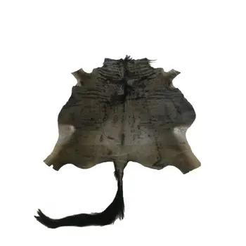

Zerimar wildebeest skin rugs blue African 180x150 cm