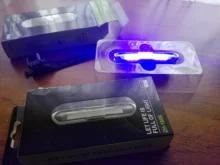 Bicycle-Light Waterproof Rechargable Dual-Color USB Red with Memory-Function Led-Blue