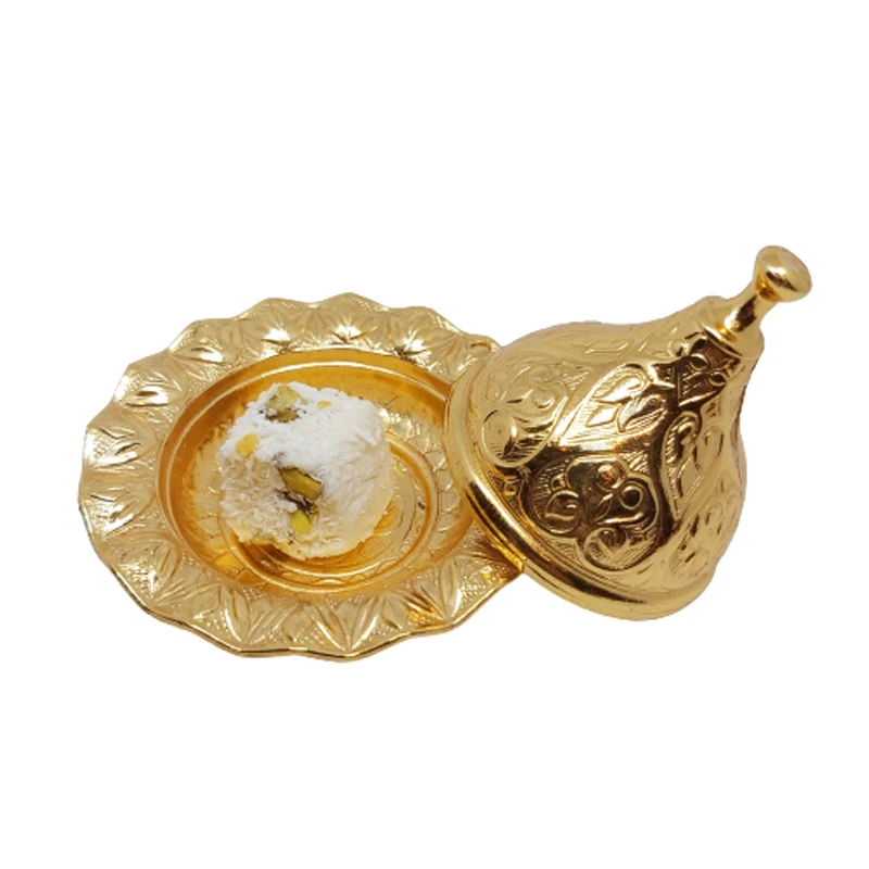 

Plate Tableware Miniature Sugar Bowl Candy Dish With Lid Decorative Authentic Medieval Wedding Chocolate Serving Gift Woman