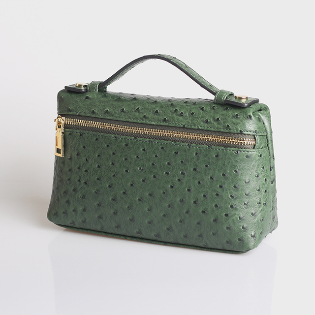 Fashion Designer Handbag Ostrich Pattern Portable Bag Clutch Bag 2022 Lady Hand Bag Purse Make Up Bag Trend Bag