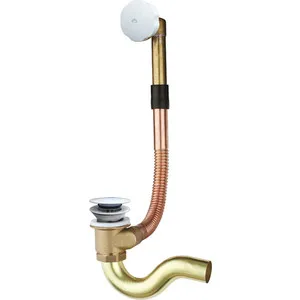 

Drain-overflow for Bath Timo automatic brass, White (8004/16)