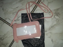 Cartera con pantalla táctil para teléfono móvil, bolso de mano con correa de cuero para Smartphone, Iphone X, S10, Huawei P20