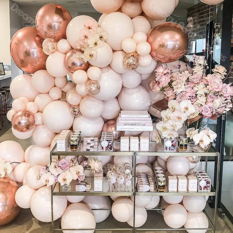 

10pcs Double Layer Peach Apricot Latex Balloons 12 Inch Wedding Birthday Balloons Arch Decoration Globos Balons Party Supplies