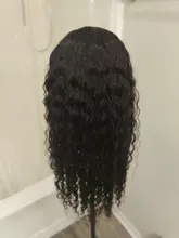 Younsolo-pelucas de cabello humano brasileño Remy para mujeres negras, diadema con ondas, sin pegamento, peluca y bufanda, 8-28 pulgadas