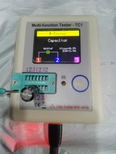Probador de transistores multifuncional LCR-TC1, pantalla gráfica a todo color con batería, medidor de capacitancia de diodo TFT, triodo