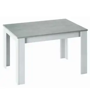 

Extendable Dining table Kendra cement color/White artik