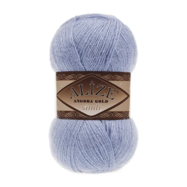 Alize Angora Gold Simli, Silvery, Knitting, Acrylic Yarn, Wool, Sweater Yarn, Crochet Yarn, Winter Yarn,n, Light Yarn, Lace 40